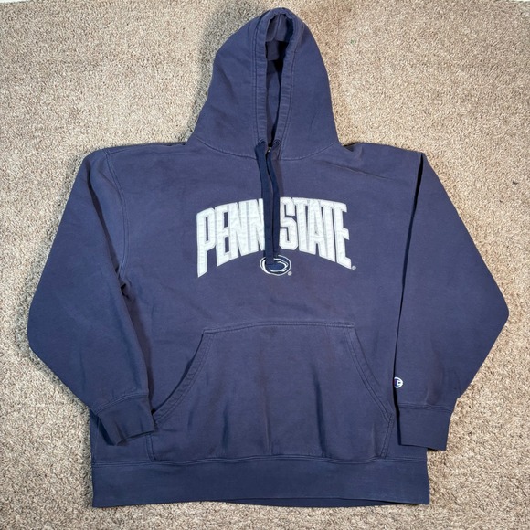 Champion Penn State Hoodie Men's 2XL Sweatshirt Pullover‎ Navy Blue Collegiate - Picture 1 of 10